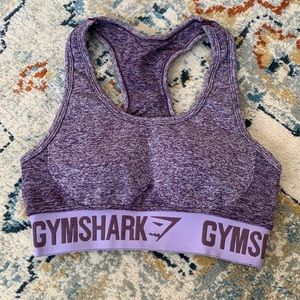 Size small gym shark sports bra purple